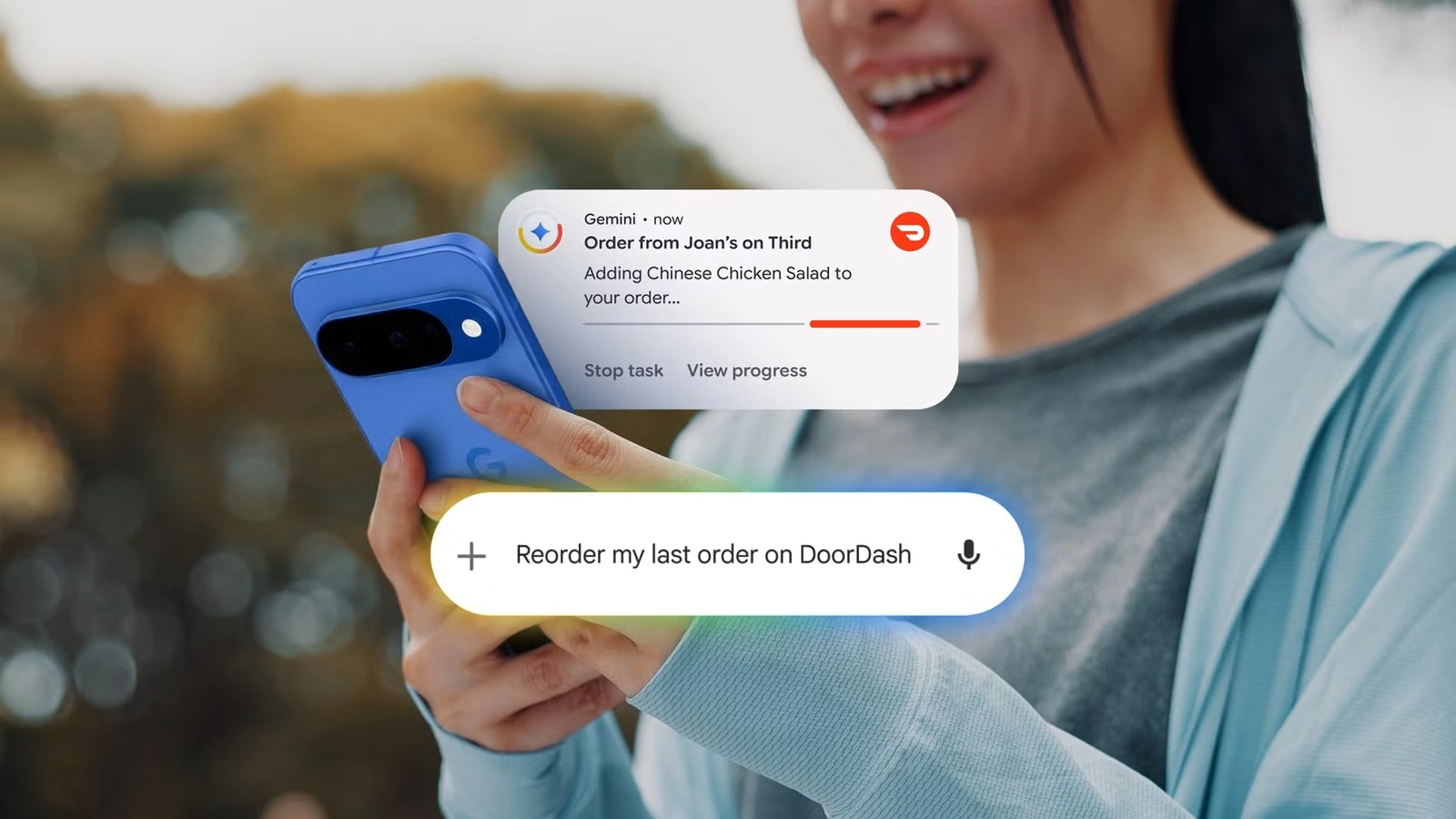 انجام خودکار سفارش با Gemini روی گوشی Google Pixel