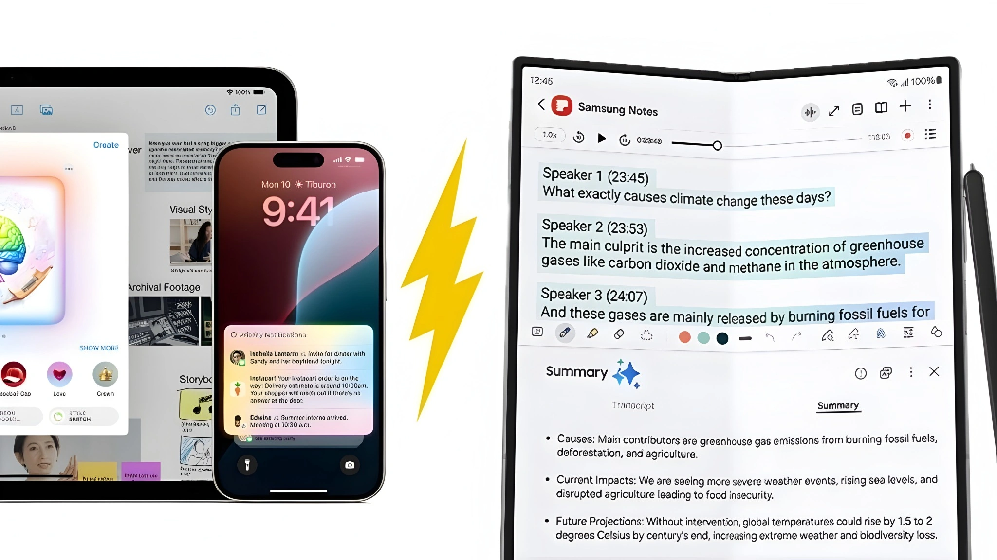 مقایسه قابلیتهای هوش مصنوعی Apple Intelligence و Galaxy AI در خلاصهسازی و مدیریت اطلاعات