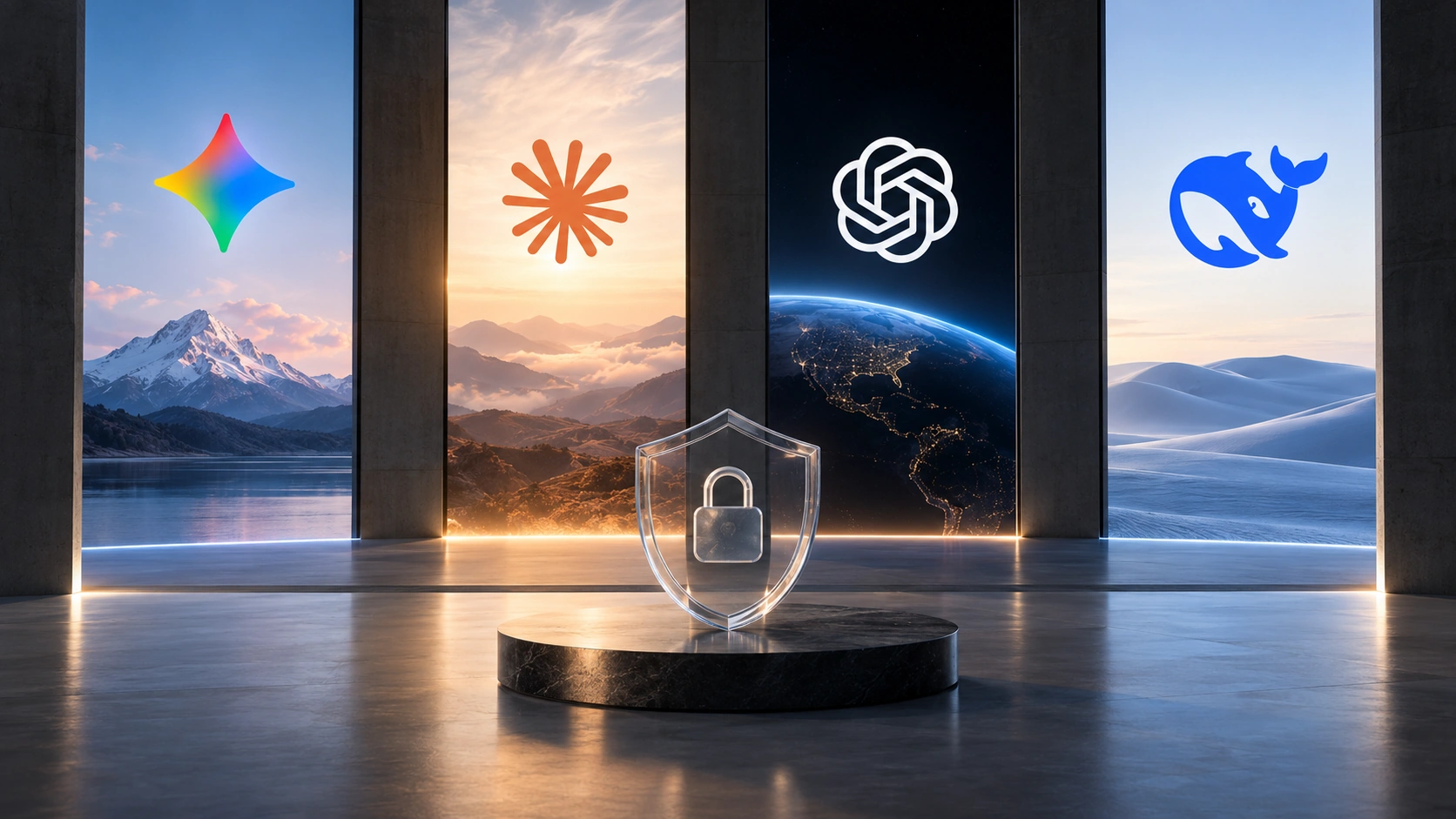 مقایسه حریم خصوصی و امنیت داده در Gemini، Claude، GPT و DeepSeek